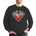 Cute Distressed Super Teacher Superhero Apple Men Graphic Sweatshirt, Super Teacher Sweatshirts, funny gift Cute Distressed Super Teacher Superhero Apple Men Graphic Sweatshirt, Super Teacher Sweatshirts, funny gift