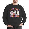 Cute Ghost Read More Books Lover Teacher Halloween Costume Men Graphic Sweatshirt, funny gift Cute Ghost Read More Books Lover Teacher Halloween Costume Men Graphic Sweatshirt, funny gift