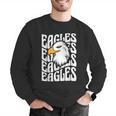 Eagles School Sports Fan Team Spirit Teacher Parent Student Men Graphic Sweatshirt, funny gift