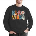 English Teacher Ela Vibes Teacher Kids First Day Of School Men Graphic Sweatshirt, English Teacher Sweatshirts, funny gift