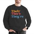 English Teacher Their There Theyre Grammar Men Women Men Graphic Sweatshirt, English Teacher Sweatshirts, funny gift