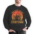 English Teacher Matching This Is My Scary Halloween Costume Men Graphic Sweatshirt, English Teacher Sweatshirts, funny gift