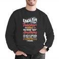 English Teacher Men Graphic Sweatshirt, English Teacher Sweatshirts, funny gift
