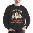 Exhausted Daycare Teacher Is My Costume Halloween Ghost Fun For Men Women Men Graphic Sweatshirt, funny gift Exhausted Daycare Teacher Is My Costume Halloween Ghost Fun For Men Women Men Graphic Sweatshirt, funny gift
