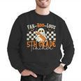 Fab Boo Lous 5th Grade Teacher Retro Ghost Spooky Halloween Men Graphic Sweatshirt, funny gift