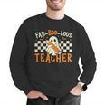 Fab Boo Lous Teacher Retro Ghost Spooky Halloween Costume Men Graphic Sweatshirt, funny gift