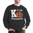 Fall Kindergarten Teacher K Is For Buffalo Plaid Pumpkin Men Graphic Sweatshirt, funny gift Fall Kindergarten Teacher K Is For Buffalo Plaid Pumpkin Men Graphic Sweatshirt, funny gift