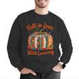 Fall In Love With Learning Book Lover Autumn Pumpkin Teacher Men Graphic Sweatshirt, funny gift Fall In Love With Learning Book Lover Autumn Pumpkin Teacher Men Graphic Sweatshirt, funny gift