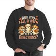Are You Fall O Ween Directions Teacher Halloween Dog Ghost Men Graphic Sweatshirt, funny gift