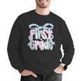 First Grade Coquette Bow Girls Teacher Team 1st Grade Squad Men Graphic Sweatshirt, First Grade Teacher Sweatshirts, funny gift First Grade Coquette Bow Girls Teacher Team 1st Grade Squad Men Graphic Sweatshirt, First Grade Teacher Sweatshirts, funny gift
