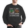 First Teach Then Thanksgiving I'm Earning A Break Teacher Men Graphic Sweatshirt, funny gift First Teach Then Thanksgiving I'm Earning A Break Teacher Men Graphic Sweatshirt, funny gift