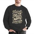 Fluent In Math And Sarcasm Teacher Men Graphic Sweatshirt, funny gift