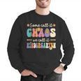 Groovy Some Call It Chaos We Call It Kindergarten Teacher Men Graphic Sweatshirt, Groovy Teacher Sweatshirts, funny gift Groovy Some Call It Chaos We Call It Kindergarten Teacher Men Graphic Sweatshirt, Groovy Teacher Sweatshirts, funny gift