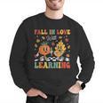 Groovy Fall In Love With Learning Autumn Pumpkin Teacher Men Graphic Sweatshirt, Groovy Teacher Sweatshirts, funny gift Groovy Fall In Love With Learning Autumn Pumpkin Teacher Men Graphic Sweatshirt, Groovy Teacher Sweatshirts, funny gift