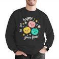 Groovy Happy To See Your Face Teacher School Appreciation Men Graphic Sweatshirt, Groovy Teacher Sweatshirts, funny gift