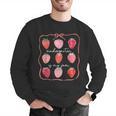 Groovy Kindergarten Is My Jam Strawberry Kinder Team Teacher Men Graphic Sweatshirt, Groovy Teacher Sweatshirts, funny gift