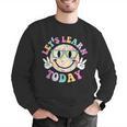 Groovy Retro Lets Learn Today Teacher Student Back To School Men Graphic Sweatshirt, Groovy Teacher Sweatshirts, funny gift