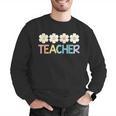 Groovy Teacher Cute Daisy Flower Retro Back To School Men Graphic Sweatshirt, Groovy Teacher Sweatshirts, funny gift Groovy Teacher Cute Daisy Flower Retro Back To School Men Graphic Sweatshirt, Groovy Teacher Sweatshirts, funny gift