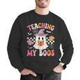 Groovy Teaching My Boos Teacher Ghost Halloween Teacher Men Graphic Sweatshirt, Groovy Teacher Sweatshirts, funny gift Groovy Teaching My Boos Teacher Ghost Halloween Teacher Men Graphic Sweatshirt, Groovy Teacher Sweatshirts, funny gift