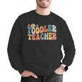 Groovy Toddler Teacher Appreciation Back To School Men Graphic Sweatshirt, Groovy Teacher Sweatshirts, funny gift
