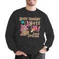 Half Teacher Half Iced Coffee Back To School Men Graphic Sweatshirt, funny gift Half Teacher Half Iced Coffee Back To School Men Graphic Sweatshirt, funny gift