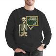 Halloween Skeleton 67 Meme Square Root 4489 Math Teacher Men Graphic Sweatshirt, funny gift