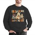 Halloween SLP Sped Teacher Groovy Inclusion Isn't Scary Men Graphic Sweatshirt, Groovy Teacher Sweatshirts, funny gift Halloween SLP Sped Teacher Groovy Inclusion Isn't Scary Men Graphic Sweatshirt, Groovy Teacher Sweatshirts, funny gift