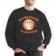 Halloween Teacher Crew Spooky Season Retro Ghost Men Graphic Sweatshirt, funny gift