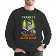Halloween Teacher Librarian Frankenstein Reading Books Men Graphic Sweatshirt, funny gift Halloween Teacher Librarian Frankenstein Reading Books Men Graphic Sweatshirt, funny gift