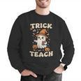 Halloween Teacher Shirts Women School Trick Or Teach Groovy Men Graphic Sweatshirt, Groovy Teacher Sweatshirts, funny gift Halloween Teacher Shirts Women School Trick Or Teach Groovy Men Graphic Sweatshirt, Groovy Teacher Sweatshirts, funny gift