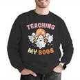 Halloween Teacher Teaching My Boos Costume Teacher Men Women Men Graphic Sweatshirt, funny gift