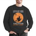 Halloween Teacher Witch Lets Eat Kids Punctuation Men Graphic Sweatshirt, funny gift