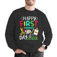 Happy First Day Of School Teacher Back To School Student Men Graphic Sweatshirt, funny gift Happy First Day Of School Teacher Back To School Student Men Graphic Sweatshirt, funny gift