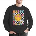 Happy Fri-Yay Groovy Teacher Friday Weekend Fri Yay Men Graphic Sweatshirt, Groovy Teacher Sweatshirts, funny gift