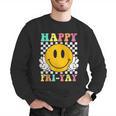 Happy Fri-Yay Teacher Friday Weekend School Men Graphic Sweatshirt, funny gift