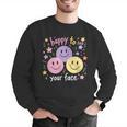 Happy To See Your Face Smile Face Teacher Back To School Men Graphic Sweatshirt, funny gift Happy To See Your Face Smile Face Teacher Back To School Men Graphic Sweatshirt, funny gift