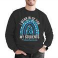 Happy Teacher I Wear Blue For My Students Autism Awareness Men Graphic Sweatshirt, funny gift