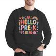 Hello Pre-K Back To School Teacher Student Fun Graphic Tee Men Graphic Sweatshirt, funny gift