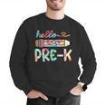 Hello Pre-K Pencil Teacher Student Tie Dye Men Graphic Sweatshirt, funny gift Hello Pre-K Pencil Teacher Student Tie Dye Men Graphic Sweatshirt, funny gift