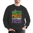 Hocus Pocus Everybody Focus Teacher Halloween Men Graphic Sweatshirt, funny gift