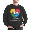 IEP I Encourage Progress Special Education School Teacher Men Graphic Sweatshirt, funny gift