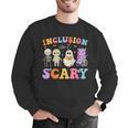 Inclusion Isn't Scary Ghost Halloween SLP Sped Teacher Men Graphic Sweatshirt, funny gift Inclusion Isn't Scary Ghost Halloween SLP Sped Teacher Men Graphic Sweatshirt, funny gift