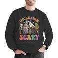 Inclusion Isn't Scary Ghost Mummy Halloween SLP Sped Teacher Men Graphic Sweatshirt, funny gift Inclusion Isn't Scary Ghost Mummy Halloween SLP Sped Teacher Men Graphic Sweatshirt, funny gift