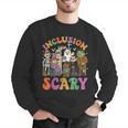 Inclusion Isnt Scary Halloween Skeleton Ghost Sped Teacher Men Graphic Sweatshirt, funny gift Inclusion Isnt Scary Halloween Skeleton Ghost Sped Teacher Men Graphic Sweatshirt, funny gift