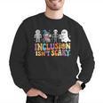 Inclusion Isn't Scary SLP Halloween Sped Teacher Men Graphic Sweatshirt, funny gift Inclusion Isn't Scary SLP Halloween Sped Teacher Men Graphic Sweatshirt, funny gift