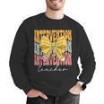 Interventionist Teacher Groovy Coquette Bow Back To School Men Graphic Sweatshirt, Groovy Teacher Sweatshirts, funny gift