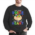 I Am Their Voice They Are My Heart Autism Awareness Teacher Men Graphic Sweatshirt, funny gift