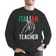 Italian Teacher Italy Italia Back To School First Day Men Graphic Sweatshirt, funny gift