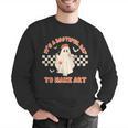 It's A Bootiful Day To Make Art Halloween Art Teacher Men Graphic Sweatshirt, funny gift