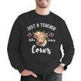 Just A Teacher Who Loves Cows Shirt Cute Highland Cow Men Graphic Sweatshirt, funny gift